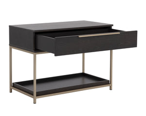 REBEL NIGHTSTAND - LARGE - GOLD - CHARCOAL GREY