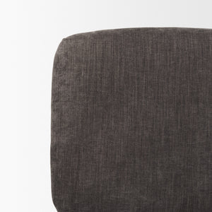 Nora Charcoal Fabric w/ Matte Black Metal Legs Accent Chair