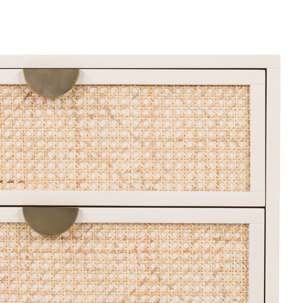 Luella Nightstand In Matte Alabaster