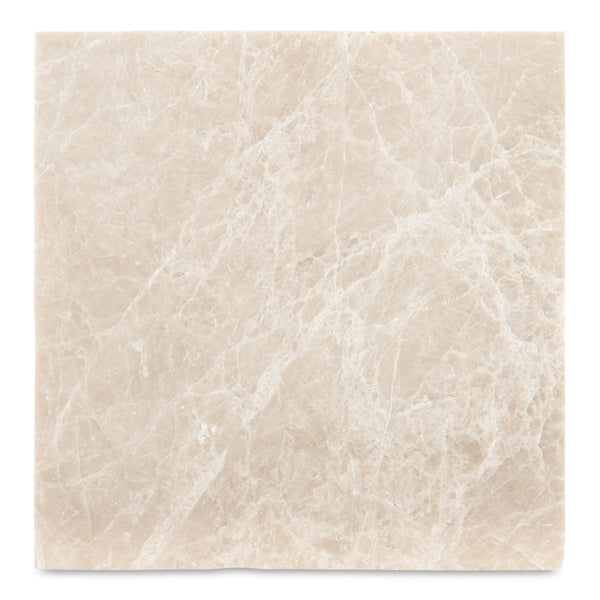 Moe's River Side Table Botticino Marble Top