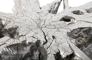 Freeform Coffee Table, Silver Leaf