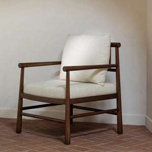 Moe's Mayne Accent Chair with Cream Cushions