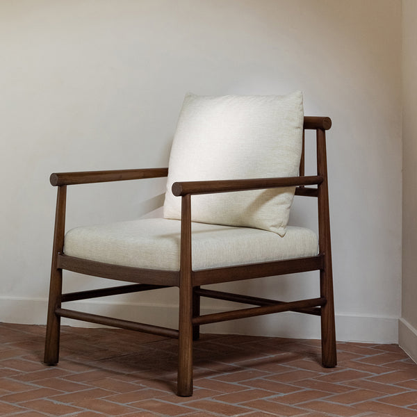 Moe's Mayne Accent Chair with Cream Cushions