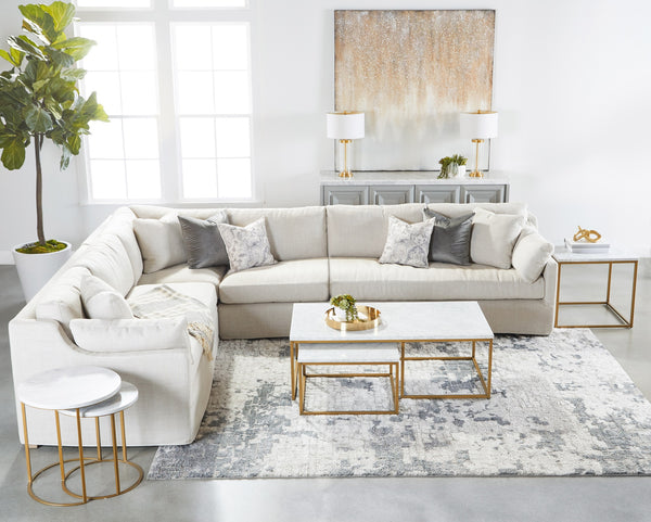 Lena Modular Slipcover 2-Seat Left Slope Arm Sofa