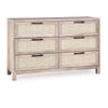 Jensen Solid Wood Dresser in Meadow Taupe with Cane Detailing