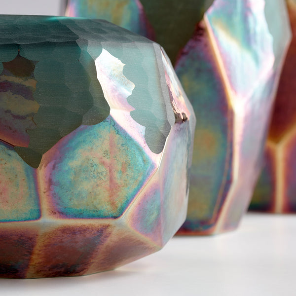 Roca Verde Vase in Green and Gold