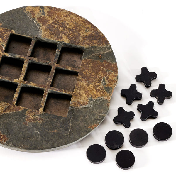 Stone Tic Tac Toe In Grey Stone