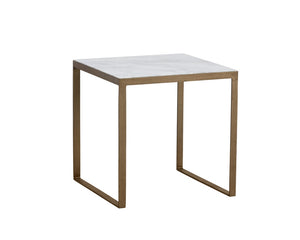 Evert End Table - White