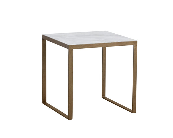 Evert End Table - White