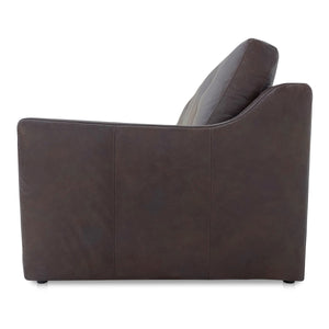Moe's Thurlow Right Arm Facing Sofa in Brown Leather