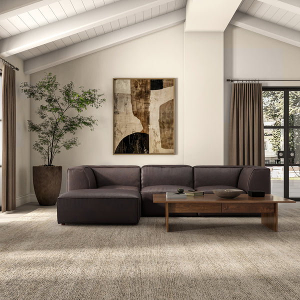 Form Slipper Chair in Espresso Brown Leather