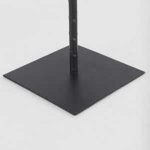 Porter 6.0L x 6.0W x 30.0H Large Black Iron Candle Holder