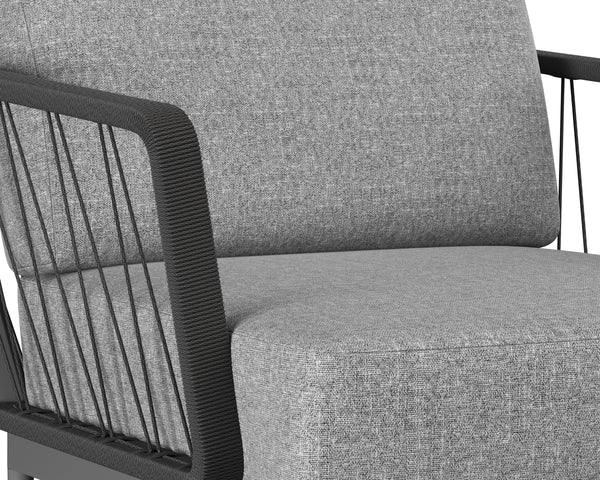 CATANIA ARMCHAIR - DARK GREY - COPACABANA GREY