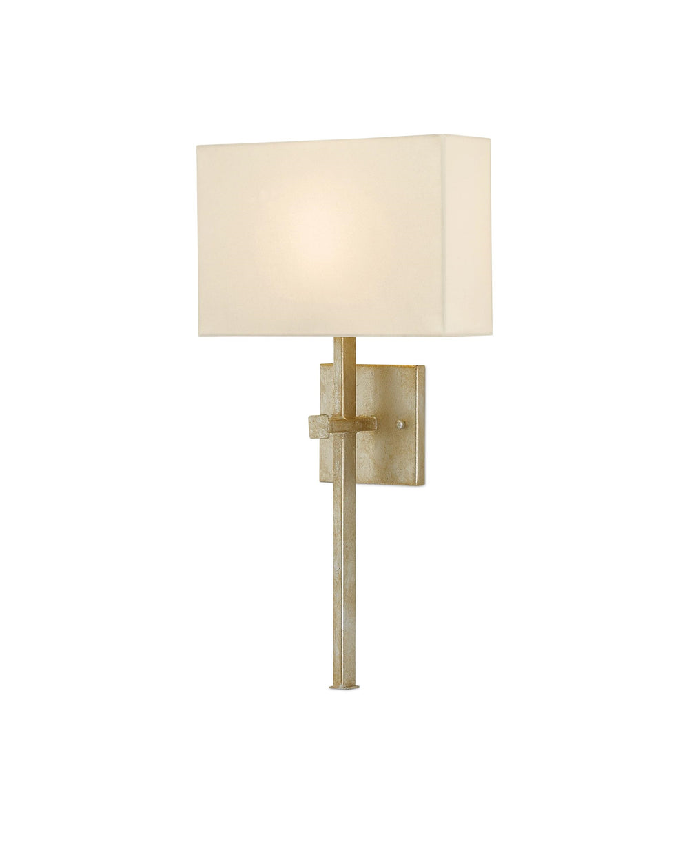 Ashdown Silver Wall Sconce In Silver Leaf
