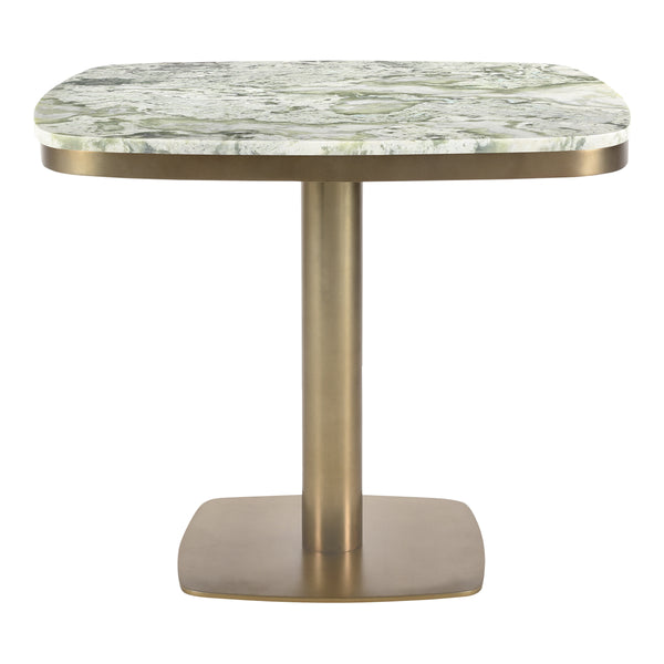 Celeste Cafe Table Green Onyx Marble & Brass