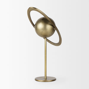 Atlas 15.0L x 7.0W x 16.0H Gold Metal Solar System Ornament