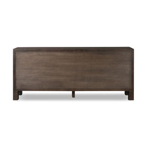 Noeline 6 Drawer Dresser In Smoked Black Oak Veneer