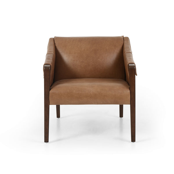 Bauer Leather Chair-Warm Taupe Dakota