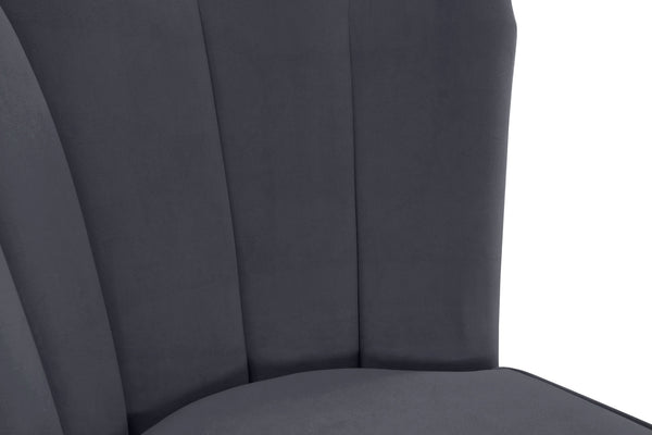 Anita Stool In Grey Velvet