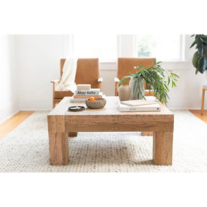 Evander Coffee Table in Natural Reclaimed Oak