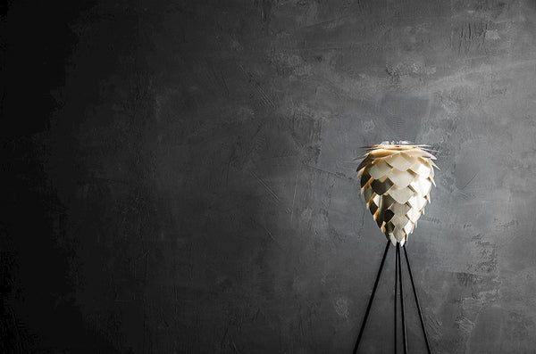 Conia Brass 57" Tripod Floor Lamp with Black Base