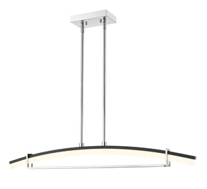 Arc 1 Light Chandelier in Chrome Finish