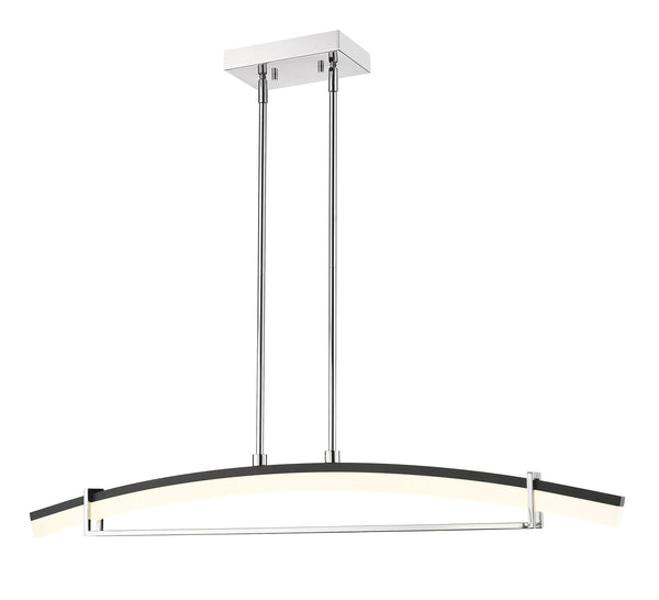 Arc 1 Light Chandelier in Chrome Finish