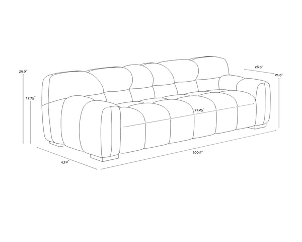 ROMY SOFA - MEG GOLD
