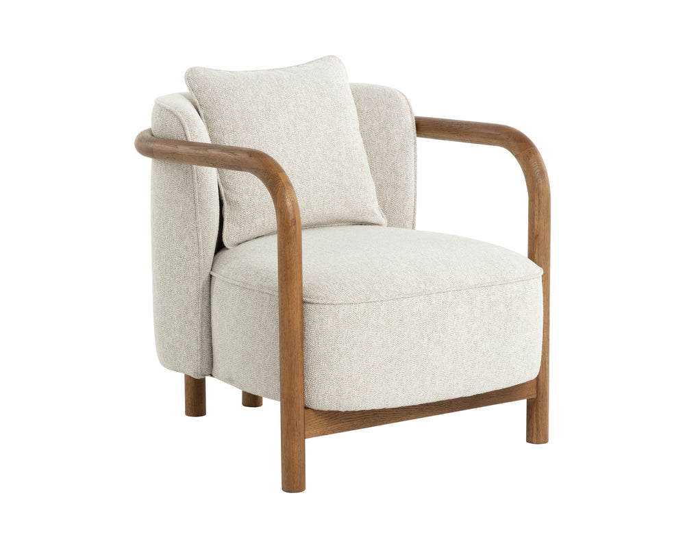 BEATRICE LOUNGE CHAIR - DOVE CREAM