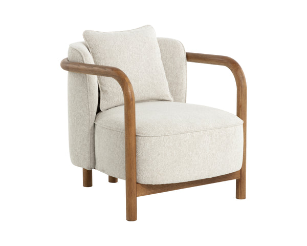 BEATRICE LOUNGE CHAIR - DOVE CREAM