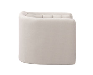 BIRRIT SWIVEL ARMCHAIR - ALASKA GREIGE