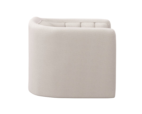 BIRRIT SWIVEL ARMCHAIR - ALASKA GREIGE