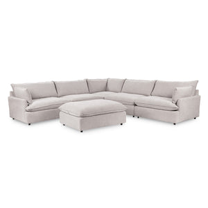 Caplan 6-Piece Modular Sectional w/ Ottoman, Elite-Gray