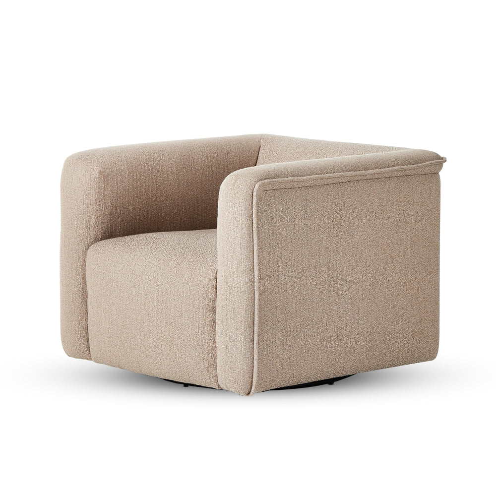 Wellborn Swivel Chair In Kerbey Camel