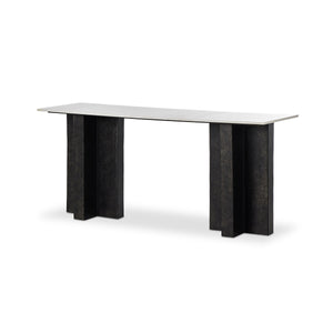 Terrell Large Console Table in Polished White