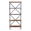 Organic Forge 78-Inch Tall Live Edge Bookshelf