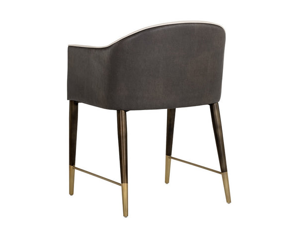 Kylin Dining Armchair Chair - Dillon Cream / Bravo Ash