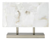 Ghost Horizon Alabaster Table Lamp, Silver