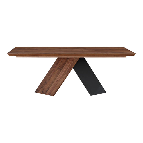 Moe's Axio Dining Table in Brown Walnut