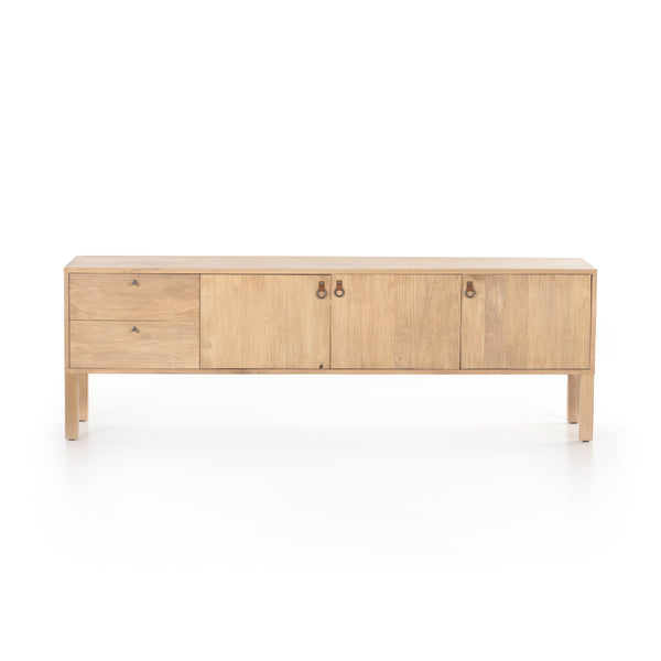 Isador Media Console In Dry Wash Poplar