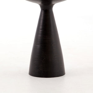 Marlow Mod Pedestal Table-Brushed Bronze