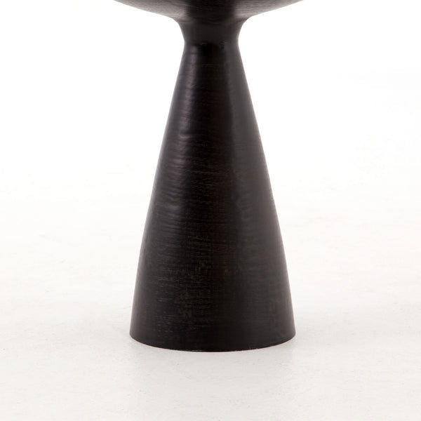 Marlow Mod Pedestal Table-Brushed Bronze