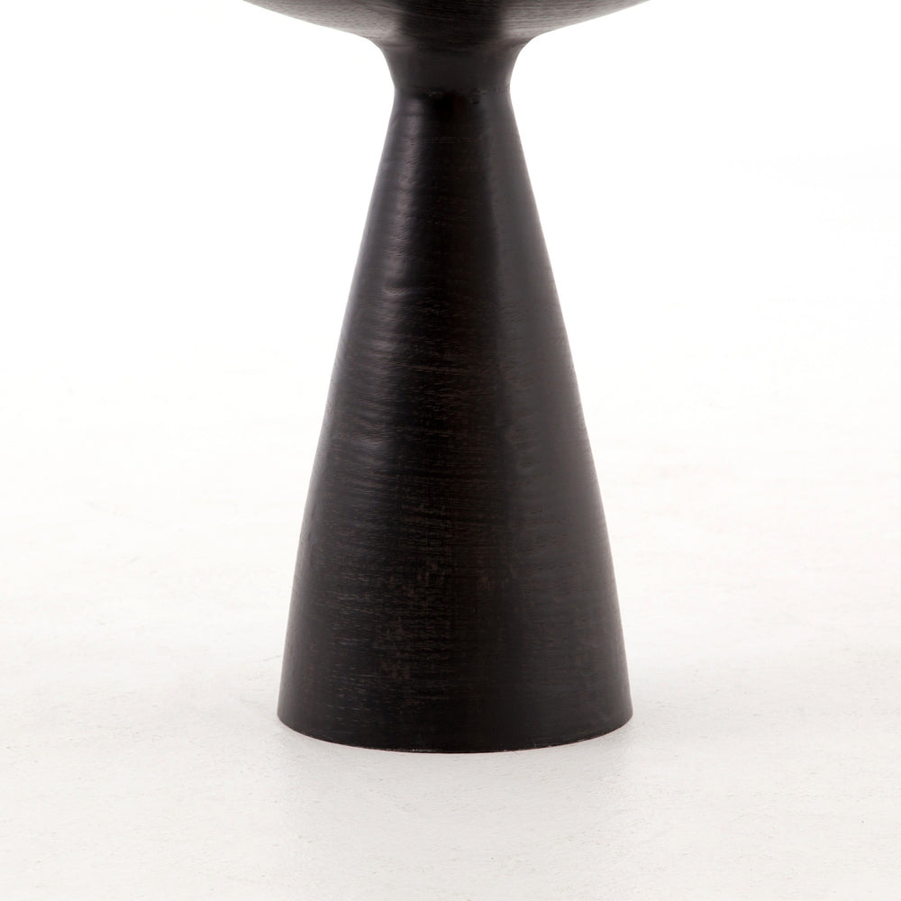 Marlow Mod Pedestal Table-Brushed Bronze