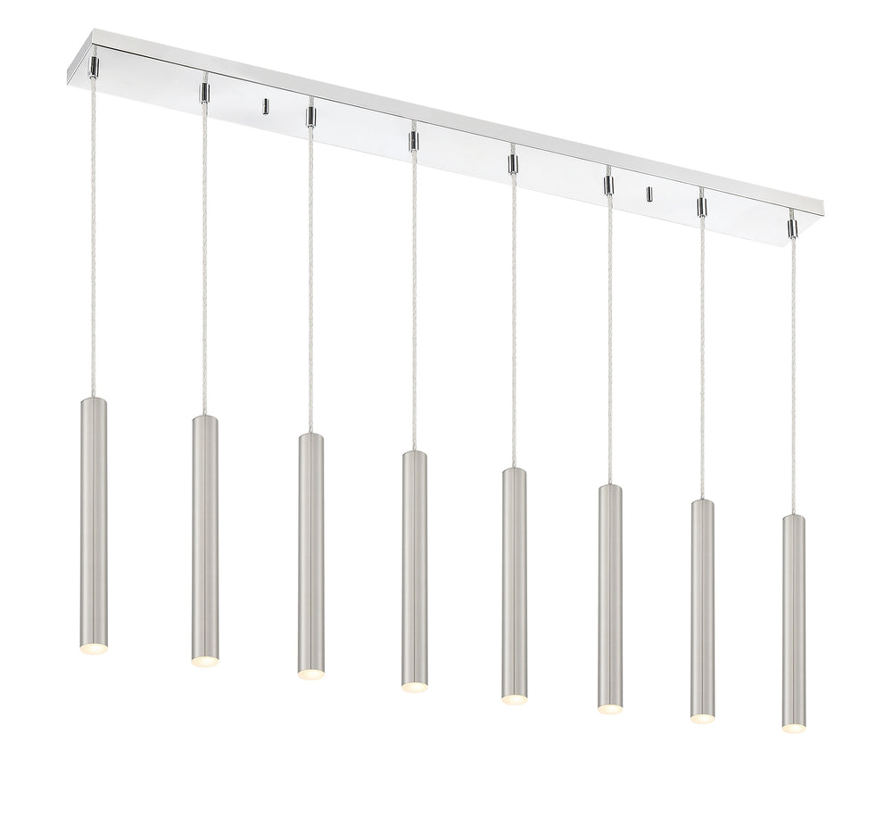 Forest 8 Light Island/Billiard in Chrome Finish