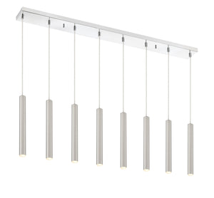 Forest 8 Light Island/Billiard in Chrome Finish