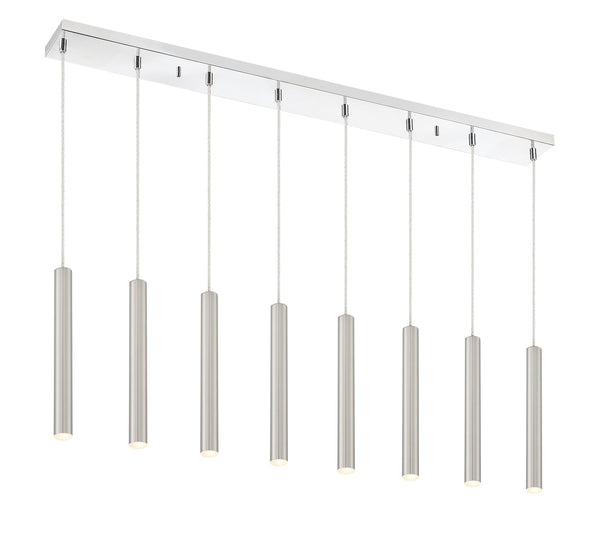 Forest 8 Light Island/Billiard in Chrome Finish