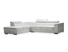 Icon Sectional LAF Chaise in white premium leather