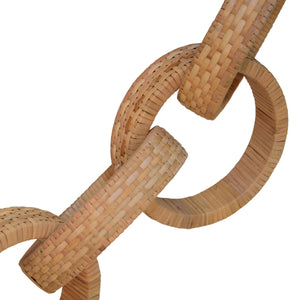 ROUND NATURAL RATTAN DECORATIVE CHAIN