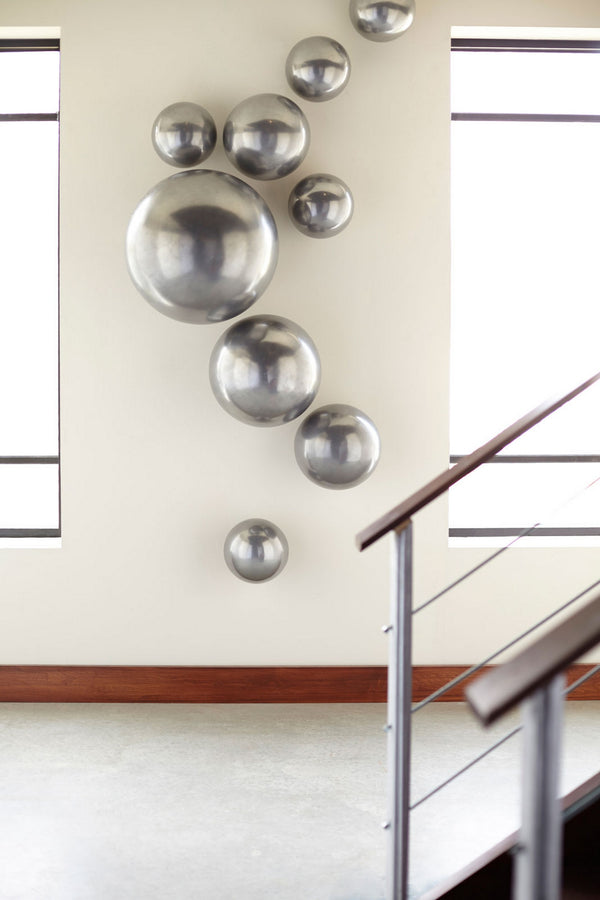 Ball Wall/Ceilling Large Polished Aluminum