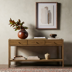 Meadow Console Table In Tawny Oak